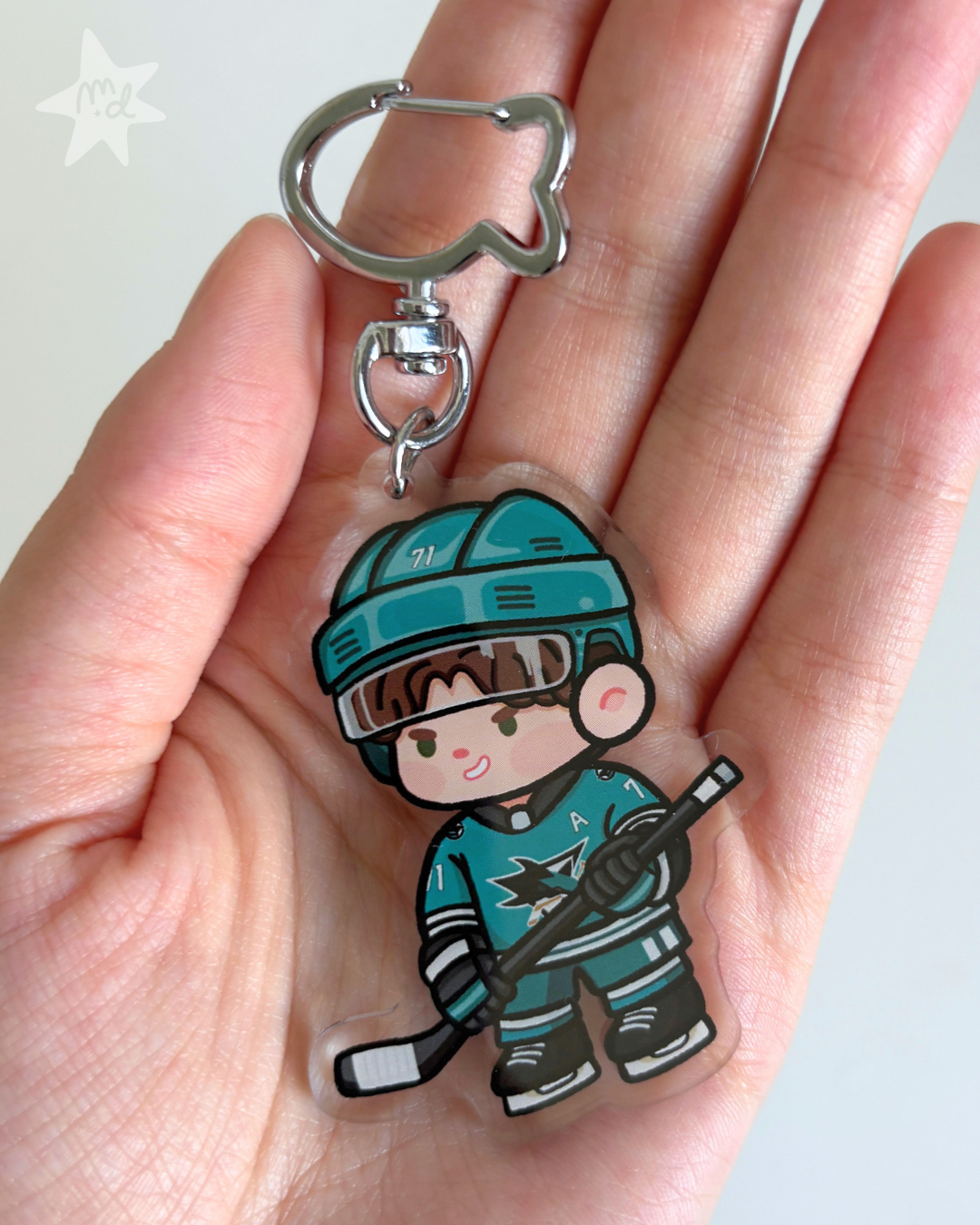 Macklin Celebrini Keychain