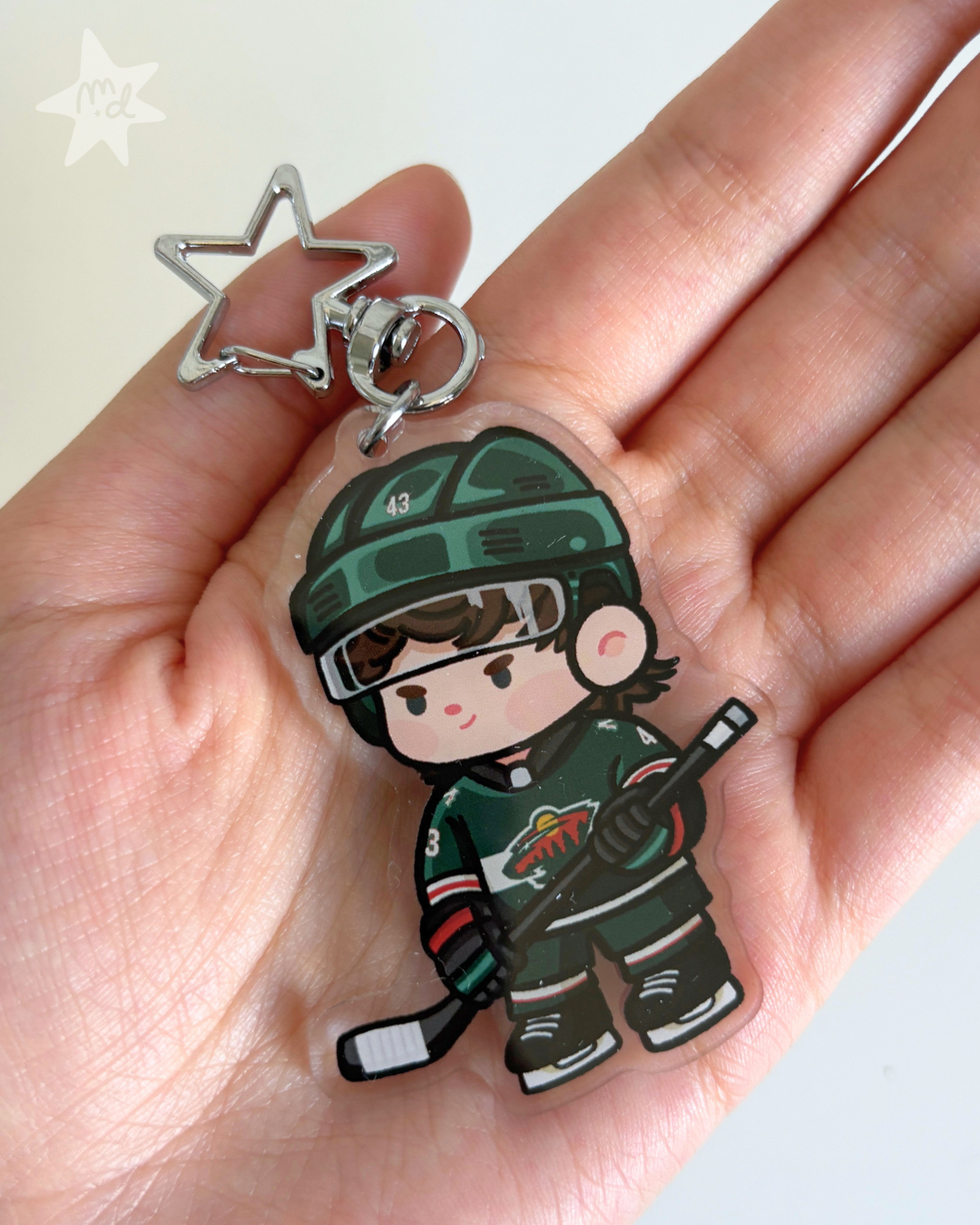 Quinn Hughes Keychain